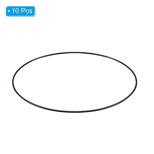 PATIKIL Nitrile Rubber O-Rings 185mm OD 180mm ID 2.65mm Width, 10 Pcs Metric Sealing Gasket for Faucet Plumbing Automotive Repair Black - Image 3