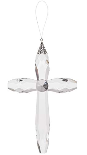 Hanging Clear Cross (7 )