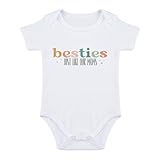 SproutJoy Besties Just Like Our Moms Baby Bodysuit Best Friend Baby Bodysuit Mom Besties Romper Babies Clothes 3M