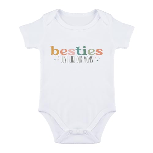 Besties Just Like Our Moms Baby Bodysuit Best Friend Baby Bodysuit Mom Besties Romper Babies Clothes