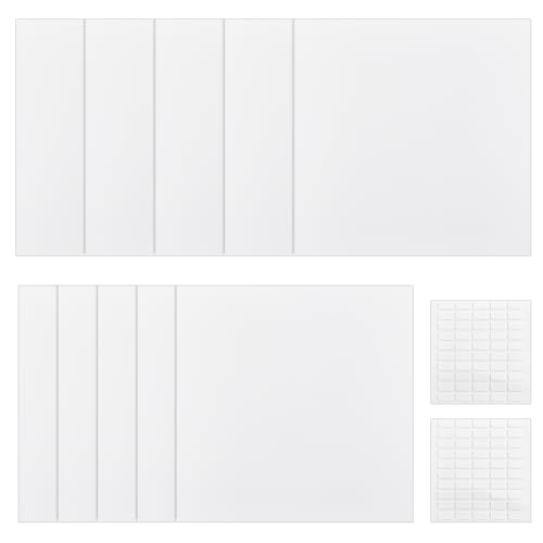 NBEADS 10 placas planas de plástico para agujeros de pared, placa de cubierta de techo con 100 cintas adhesivas de doble cara para suelo o pared, 30 x 30 cm