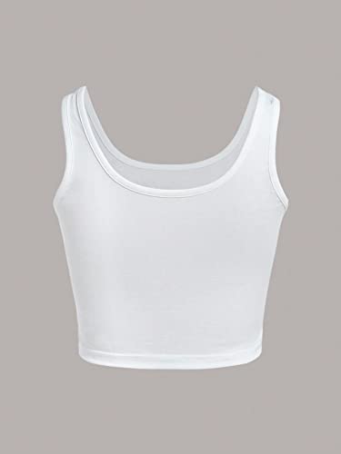 WDIRARA Women's Car Letter Graphic Print Scoop Neck Sleeveless Crop Tank Top Casual T Shirt Top2