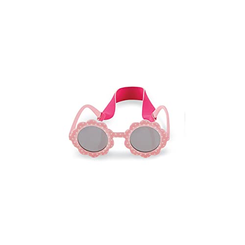 Mud Pie Baby Girls' Toddler Sunglasses Round, Pink Flower, 2T