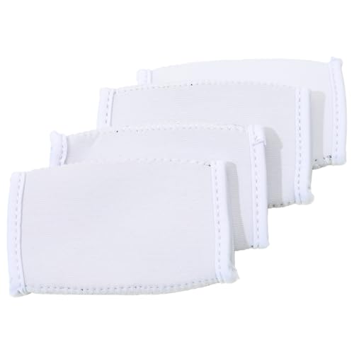 Kaerm 4Pcs Football Chin Strap Cover Football Chin Pad Helmet Chin Strap Cushion Helmet Accessory White One Size