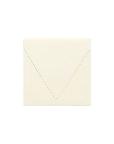 Enveloppes contour carrées 6 1/2 x 6 1/2 rabat naturel 50 qty