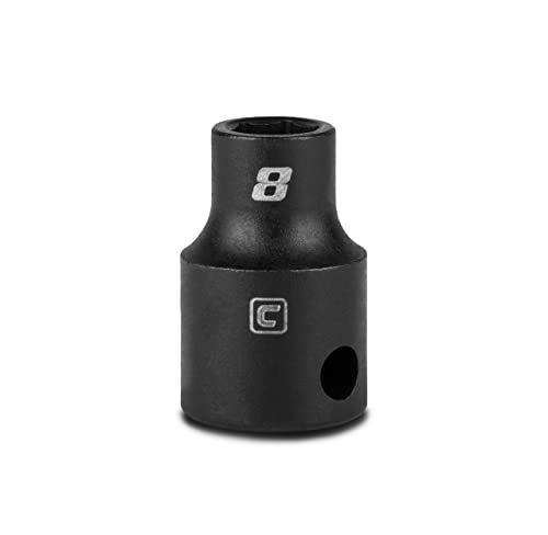 Image of Capri Tools 8 mm Shallow Impact Socket, 3 /8-Inch Drive, 6-Point, Metric