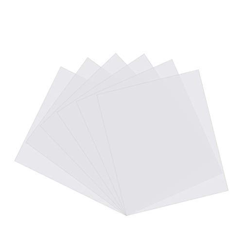 15Pcs 7.5 Mil Blank Stencil Sheets, Qiuye Square Blank Pet Templates For Making Your Own Stencils, Milky White Translucent (8.5 X 11 Inch） #TOP3