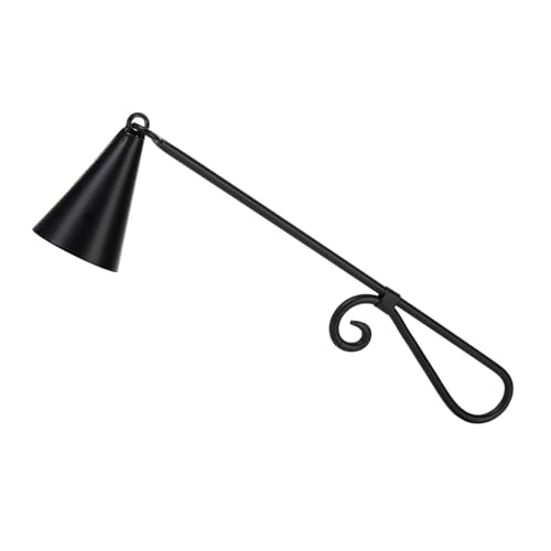WOPARTY Iron Vintage Black Candle Snuffer, 9.37 Inch Long Handle with 1.57 Inch Bell, Home Decor