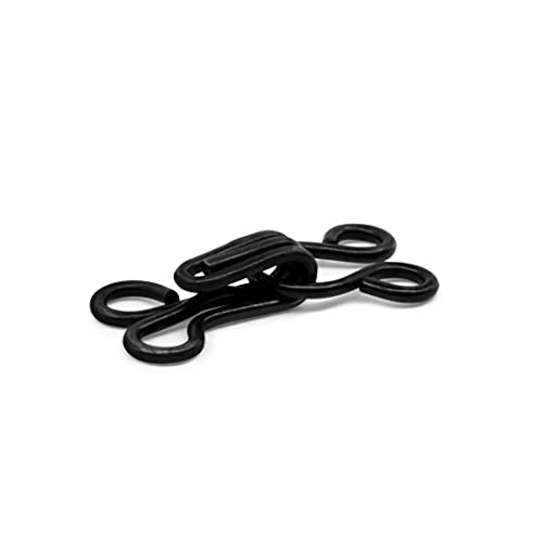 Dritz Hooks and Eyes, Size 2, 14 Count, Black-Steel