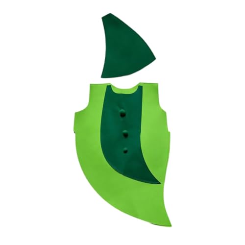 TISHITA Déguisement de Légume pour Enfant, Déguisement de Haricot Vert pour La Fête de Noël