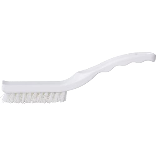 Image of SPARTA Detail Brush Grout Brush, Crevice Brush with Hanging Hole for Bathroom, Kitchens, Countertop, Plastic, 9 Inches, White