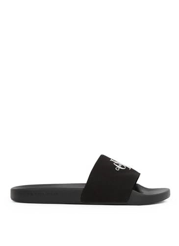 Calvin Klein Claquettes Femme Slide Monogram avec Logo, Noir (Black), 36 Calvin Klein Claquettes Femme Slide Monogram avec Logo, Noir (Black), 36