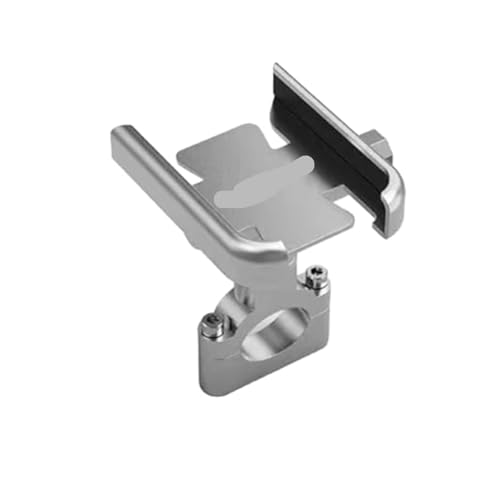 CBCLOPKLCU Soportes para Manillar Motocicleta para Guzzi V85 TT V7 V9 para Audace para Griso para Breva Accesorios de Motocicleta Manillar Soporte para teléfono móvil GPS(Handlebar Silver)