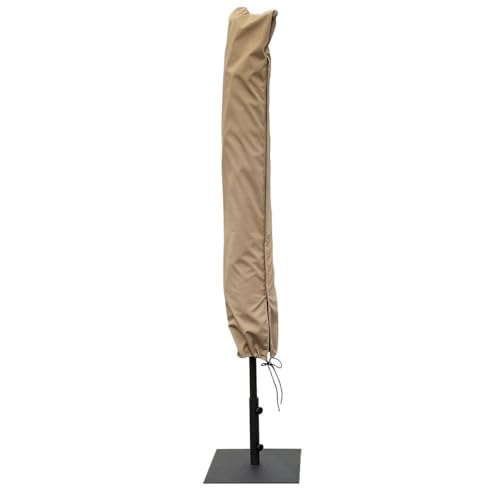 Image of Midtown Umbrellas Patio Umbrella Cover, Waterproof Outdoor Umbrella Cover with Zipper and Extension Rod for Easy Reach Installation, Fits 8ft-10ft Market Umbrella, Beige