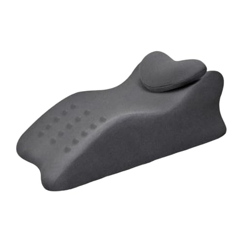Amagogo Almohada de Elevación de Piernas de Espuma Viscoelástica para Sesiones de Lectura, Funda Extraíble, Diseño Ergonómico, Gris Oscuro, Individual