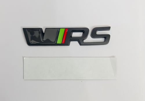 Image of Emblems for Car & Bike Metal Lo.go and Me.tal Lo.go, Auto Accessories for Car Emblem 3D Badge Auto Racing Sport Sticker Grand Tourer Decal. (Black VRS Logo)