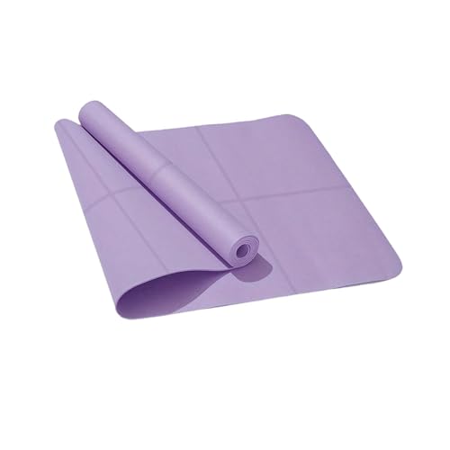 Esterilla De Yoga Antideslizante For Deportes, Fitness, Espuma EVA Cómoda De 4 Mm De Grosor For Ejercicios De Yoga, Pilates Y Gimnasia.(Purple)