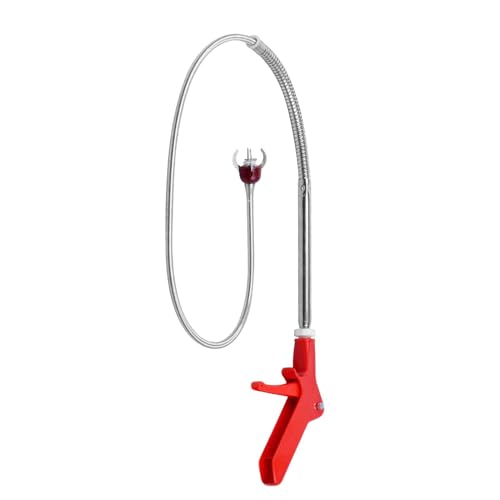 Remover Snake Wathy Tlog, removedor de tapa de desagüe de serpiente de inodoro - Serpiente de desagüe de inodoro con recolección de garras,Herramientas de plomería flexibles sin deslizamiento para la