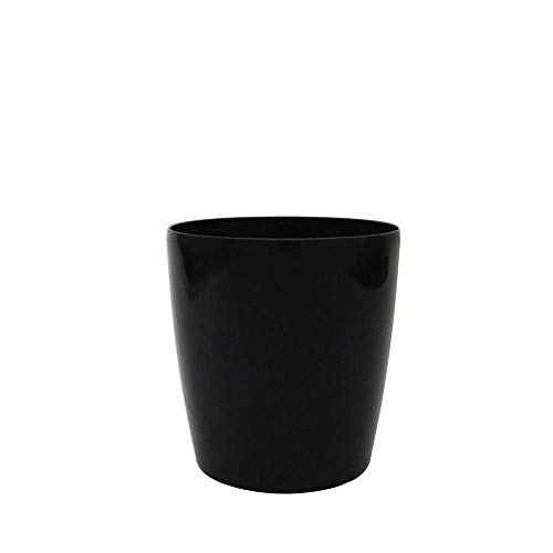 Vasart Orquidea Vaso de Flores, Preto, 15x16cm, 1 Unidad