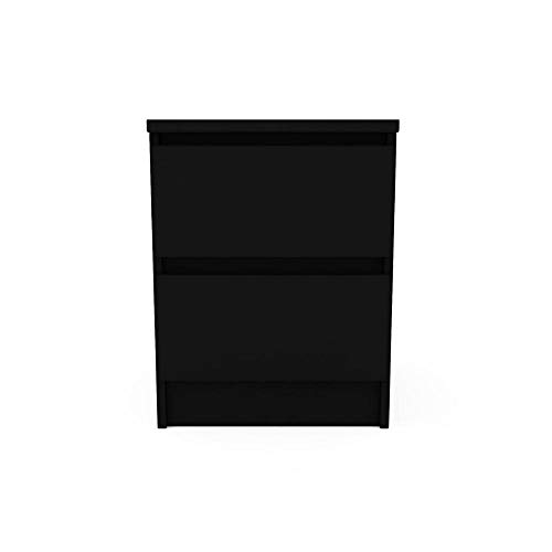 CRIADO NAIA PRETO 2 GAVETAS 40X50X50H