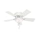 Hunter 51022 Conroy 42-Inch Snow White Ceiling Fan with Five Snow White Blades and a Light Kit