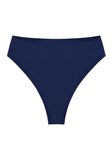 Bas de bikini taille haute maillot de bain de plage femme