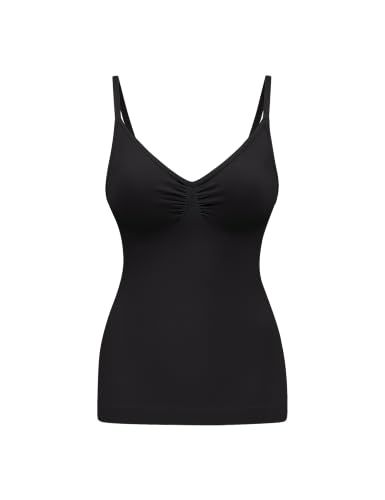 Image of EUYZOU Womens Tummy Control Shapewear Tank Tops Seamless V-Neck Compression Tank Tops Body Shaper Camisole