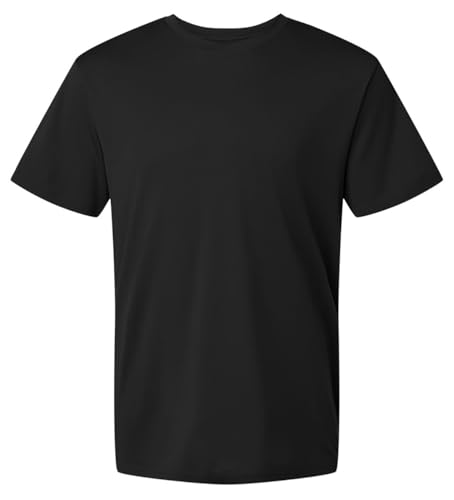 T-shirt athlétique manches courtes homme pour entraînement running noir