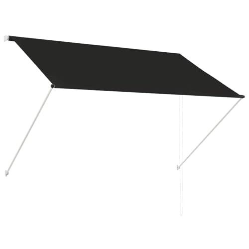 vidaXL Toldo Retráctil 200x150cm Gris Antracita Parasol Ventana Terraza Hogar