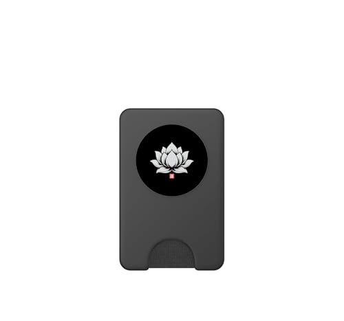 PopSockets PopWallet MagSafe Fleur de Lotus : design rigide et fin en polycarbonate - 2