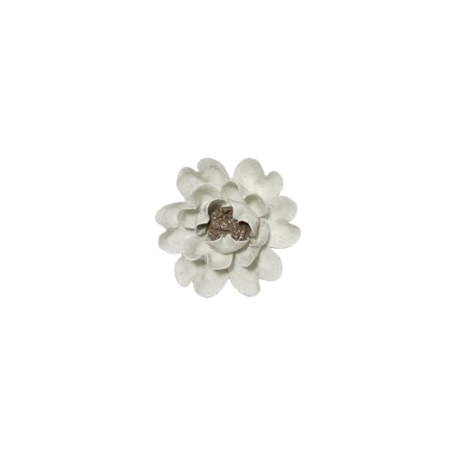 Image of Ceramic Flower Wall Art Decor, Artificial Flower Wall Sculpture,Handmade Ceramic Flowers for Home,Hallway,Living Room, Kitchen,Bathroom (Spotted Color,Luoyang Peony, 3.55 inch)