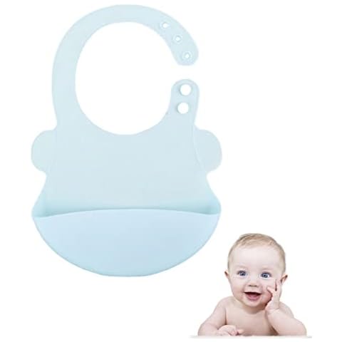 QICSTELAR Baby Bib Waterproof Feeding Bib Adjustable Food Crumb Catcher for Toddlers Boys and Girls Cover