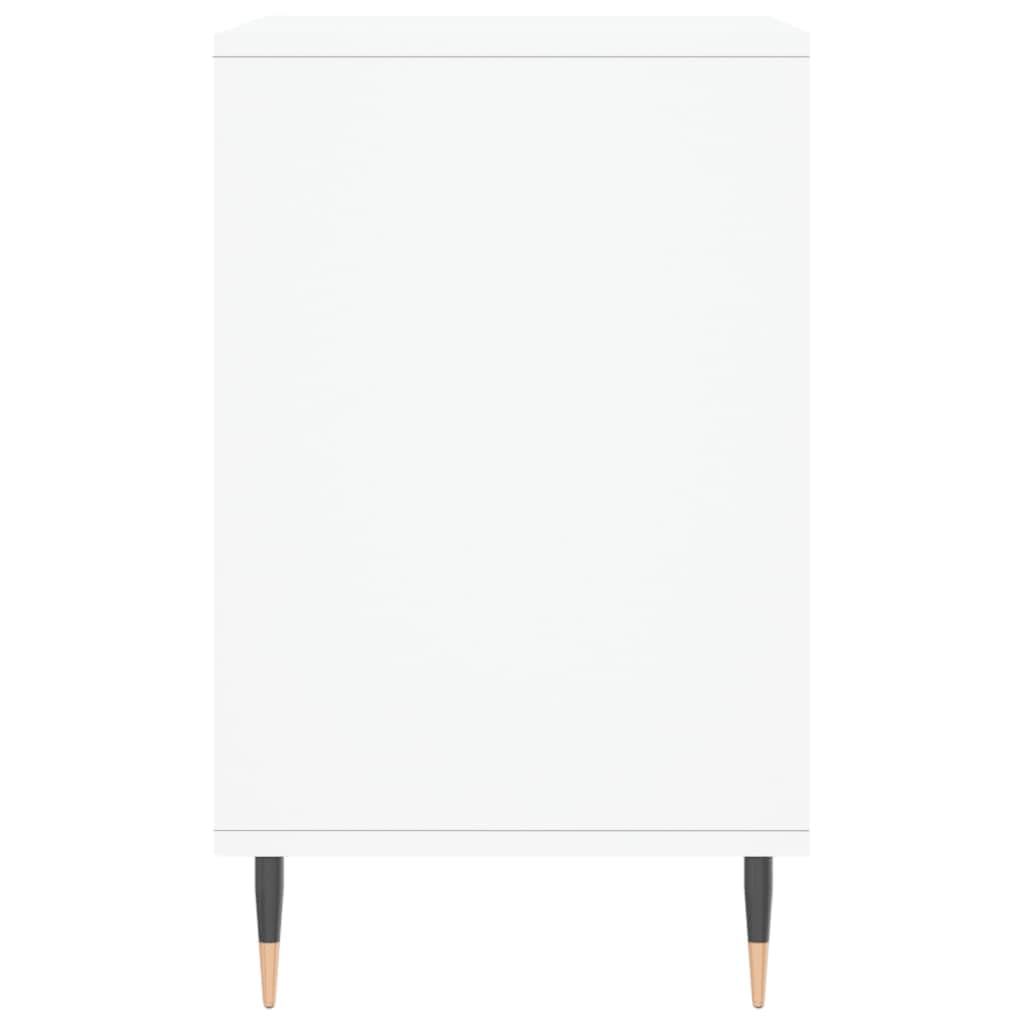 Armoire à Chaussures Blanche Haute Brillance 102x36x60 cm Bois