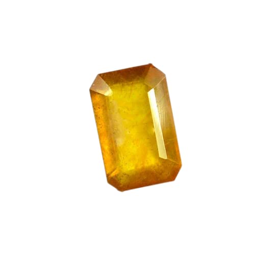 Saphir jaune naturel de 5,85 carats une source d'énergie positive et de lumière
