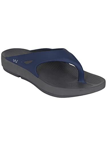 Image of CENTRO Doubleu Men'S Solid Thong Casual Flip Flops