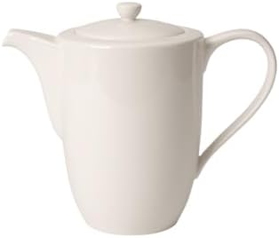 Villeroy & Boch For Me - Cafetera, 1,2 Litros, porcelana premium, color blanco