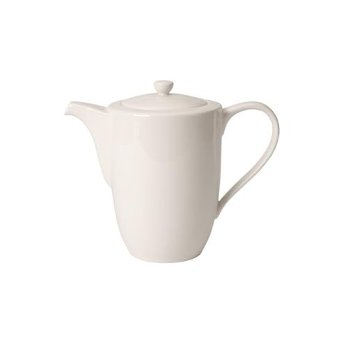 Villeroy und Boch For Me Kaffeekanne, Premium Porzellan, Weiß, 16 x 16 x 14 cm – Ansicht 1