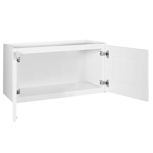 Image of Design House Brookings Kitchen Bridge Wall Cabinet, 30 inch, White