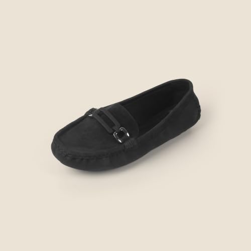 Image of Metro Women's Beige Slip On Closure Casual - Loafers with Flat Sole