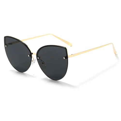 Lunettes de soleil pour femmes tendance sans monture style urbain chic