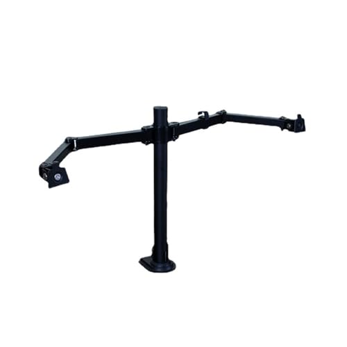 Support deux écrans sans perçage orientable 360 pour moniteur 17-27 - 4