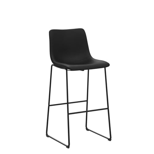 Image of Waleaf 30 Inch Counter Height Bar Stools Set of 2, Faux Leather Bar Chairs