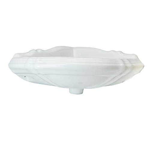 Corner Bathroom Pedestal Sink Centerset Faucet Boring Overflow Grade A Vitreous China Space Saver "Sheffield Deluxe" Renovators Supply Manufacturing #TOP4