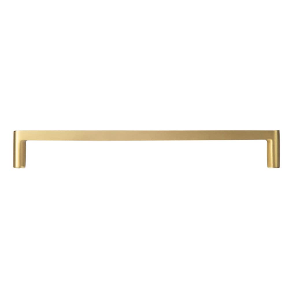 HTTGDGDH Closet Door Knobs Brass Cupboard Dresser Knob Nordic Copper Cabinet Drawer Pulls Furniture Handle Gate Handle Gold,F-192mm