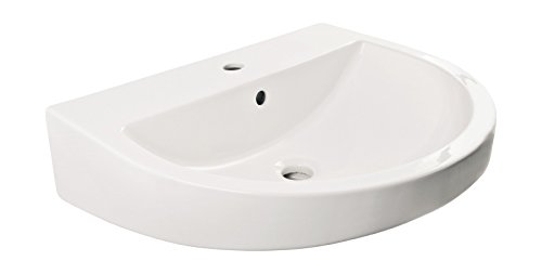 Preisvergleich Produktbild AquaSu® Waschtisch City, 60 cm, Weiß, Waschbecken