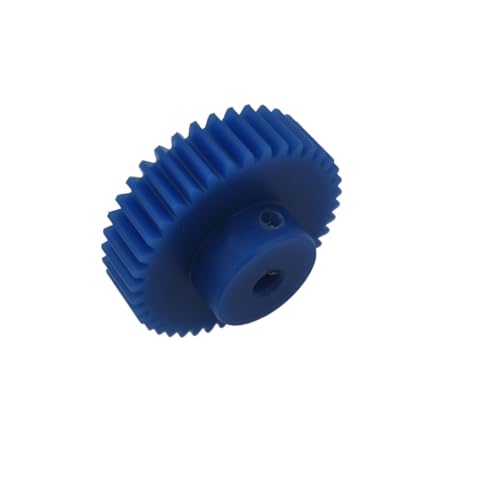 Cylindrical Drive 1pcs 2 Module Spur Gear with Step 8mm Inner Hole Cylindrical Gear 2M 12 Teeth 13T 15T 16T 17 Teeth Blue Nylon Gear Rack Machinery(15 Teeth)