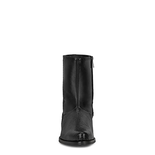 Franco Cuadra Men's Dress Boots in Genuine Lizard Leather Black3