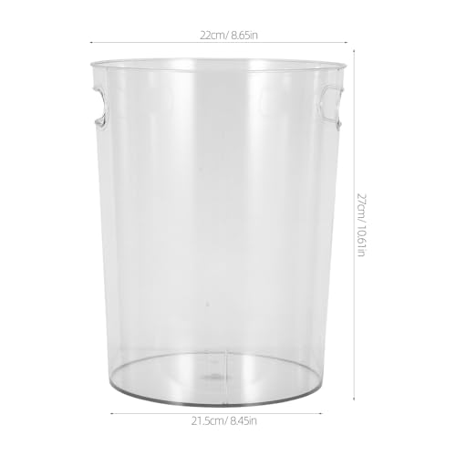 Bote de basura Doitool transparente para escritorio 21.5x27 cm miniatura 2