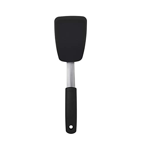 OXO Good Grips - Espátula flexible de silicona, color negro