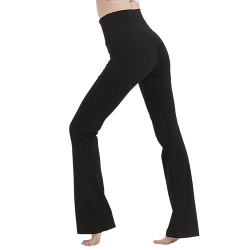 MC&LO Cotton Spandex High Rise Bootcut Flare Yoga Pants Legging(Regular Size/Plus Size) S-4XL4